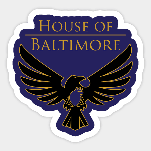 House of Baltimore Sticker by SteveOdesignz